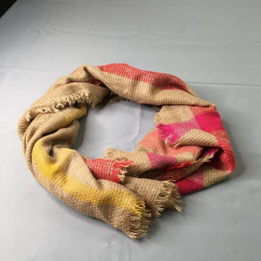 Anne Klein Scarf Womens Red Brown 47
